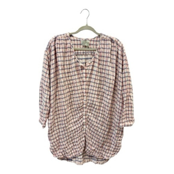 Anthropologie Saturday Sunday Plaid Tunic Size Large - Picture 5 of 10